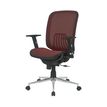 3397704813010-Fauteuil de bureau AXIOME - accoudoirs réglables - Noir et rouge--3