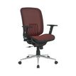 3397704813010-Fauteuil de bureau AXIOME - accoudoirs réglables - Noir et rouge--1