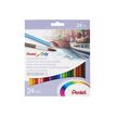 0884851024244-Pentel Arts -  Boite de 24 crayons de couleurs aquarellables CB9-24U--0