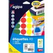 3270241018271-Apli Agipa - Etui A5 - 280 Pastilles adhésives - couleurs assorties multi-usages - diamètre 24 mm - r--0