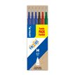 4902505525643-Pilot Frixion Ball - 6 Recharges pour rollers effaçables - 0,7 mm - noir/rouge/bleu/vert--0
