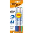 BIC VELLEDA 1721 - Pack de 5 marqueurs effaçables - pointe fine - couleurs assorties