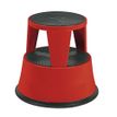 Tabouret - 2 marches - métal - rouge