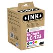 Cartouche compatible Brother LC123 - pack de 4 - noir, cyan, magenta, jaune - ink