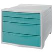 4049793054698-Esselte Colour'Breeze - Module de classement 4 tiroirs - bleu--0