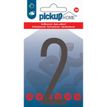 Pickup Home 3D Stockholm - Étiquette autocollante 90 mm - Chiffre 2 - gris