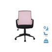Fauteuil de bureau ALEX - accoudoirs fixes - Noir et rose