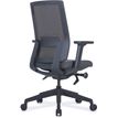3700339883547-Fauteuil de bureau BRIAN - accoudoirs réglables - appui-tête en option - dossier en résille - noir--3