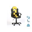 Fauteuil gamer FORMULE 1 - accoudoirs fixes - noir et jaune