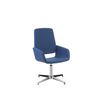 2012349446652-Chaise AITA - dossier haut - siège pivotant - pietement aluminium - tissu bleu--0
