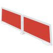 3660141256239-Lot de 2 écrans de séparation en polystyrène - H35 x L80 cm - rouge--0