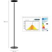 3595560029556-Unilux - Lampadaire Leddy - LED éclairage indirect - 180 cm - noir--4