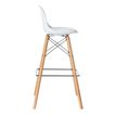 3660141230307-Lot de 2 tabourets haut STEELWOOD - pied hêtre - assise blanche--2
