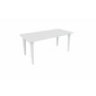 Bureau EVIDENCE - 180 cm - Pieds blancs - Plateau blanc