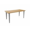 Bureau EVIDENCE - 180 cm - Pieds aluminium - Plateau imitation hêtre