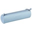 Clairefontaine - Trousse ronde - cuir teinté - bleu ciel