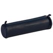 Clairefontaine - Trousse ronde - cuir teinté - bleu foncé