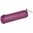 Clairefontaine - Trousse ronde - cuir teinté - violet