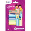 Avery - 30 Étiquettes adhésives pour stylos - 50 x 10 mm - sport