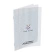 Conquérant Classique - Cahier de poésie et chant 17 x 22 cm - 48 pages - pages blanches et grands carreaux (Seyes) - transparent