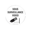 Pickup - Pictogramme rond - Magasin sous surveillance vidéo - 200 mm