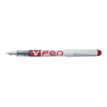 Pilot V Pen - Stylo plume - rouge - 0,4 mm - pointe moyenne