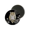 3700572716862-Kiub Bug Art - Magnet rond en verre - Chouette-Avant-0