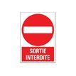 Pickup - Panneau Sortie interdite - 230 x 330 mm