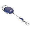 Durable - Enrouleur mousqueton de badge - bleu