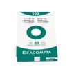 3370442038082-Exacompta - 40 Packs de 100 Fiches Bristol - 5,5 x 7,4 cm - lignées - non perforées - blanc-Avant-1