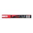 UNI CHALK - Marqueur craie - pointe moyenne conique - rouge