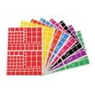 Apli - 10 feuilles gommettes carrées - coloris assortis