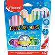 3154148450108-Maped Color'Peps Long Life - 12 Feutres - pointe moyenne--0