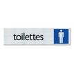 Pickup - Plaque de signalisation - 165 x 44 mm - toilettes pour hommes