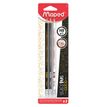 3154148517184-Maped BlackPep's - Pack de 3 crayons à papier décorés - HB - embout gomme--0