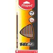 Maped Black'Peps - Pack de 10 crayons à papier - HB - 2,2 mm - embout gomme