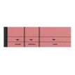 ELVE - 10 Blocs passe-partout 3 volets - 50 x 150 mm - numéroté - rose