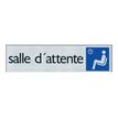 Pickup - Plaque de signalisation - 165 x 44 mm - salle d'attente