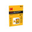 3126170143549-Kodak - carte mémoire 16 Go - Class 10 - micro SDHC UHS-I U1-Angle gauche-0