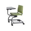 Chaise ATENEA FORM - Chaise d'étudiant avec tablette - vert