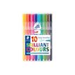 STAEDTLER triplus broadliner 338 - Pack de 10 feutres fins - pointes et couleurs assorties