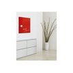 4004360887703-Sigel Artverum - Tableau magnétique en verre - 48 x 48 cm - rouge-Angle gauche-6