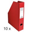 3130632901554-Exacompta - 10 Porte-revues polypro - dos 70 mm - rouge - livrés à plat--0