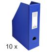 Exacompta - 10 Porte-revues polypro - dos 100 mm - bleu - livrés à plat