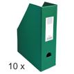Exacompta - 10 Porte-revues polypro - dos 100 mm - vert - livrés à plat
