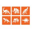 3471052252001-Graine Creative - lot de 6 pochoirs - animaux préhistoriques-Avant-0