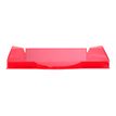 Exacompta Ecotray - Corbeille à courrier framboise translucide