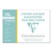 3329680968521-Clairefontaine Fine Arts - Pochette papier à dessin calque - 12 feuilles - A4 - 70G-Avant-0
