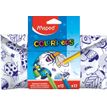 3154149847297-Maped Color'Peps - Trousse garnie à colorier - comprend 12 feutres et 12 crayons de couleur--0