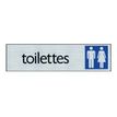 Pickup - Plaque de signalisation - 165 x 44 mm - WC hommes / femmes